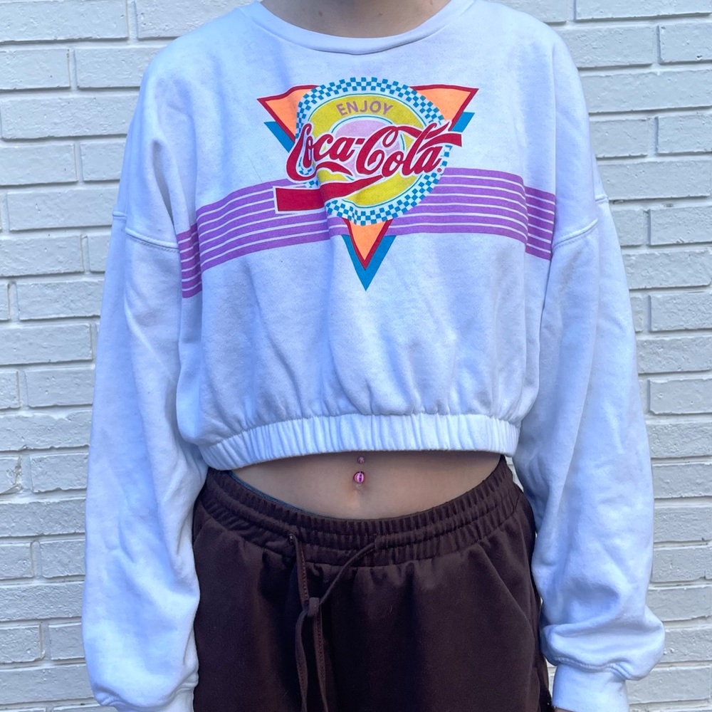 Coca Cola cropped sweater